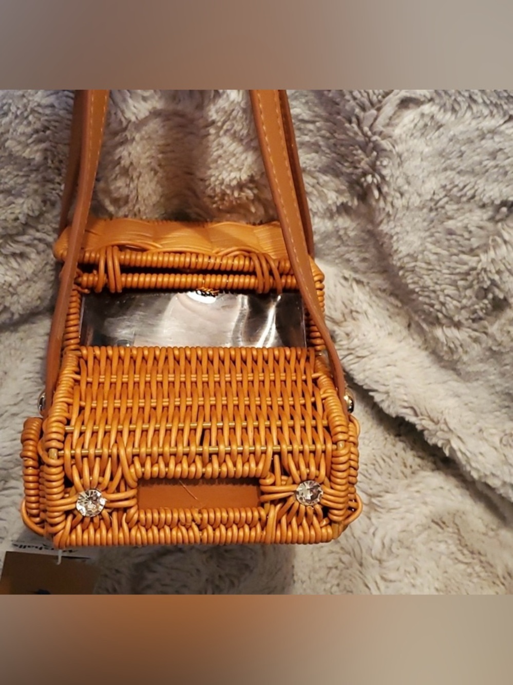 NWT Tommy Bahama Wicker Car Handbag - Picture 2 of 6